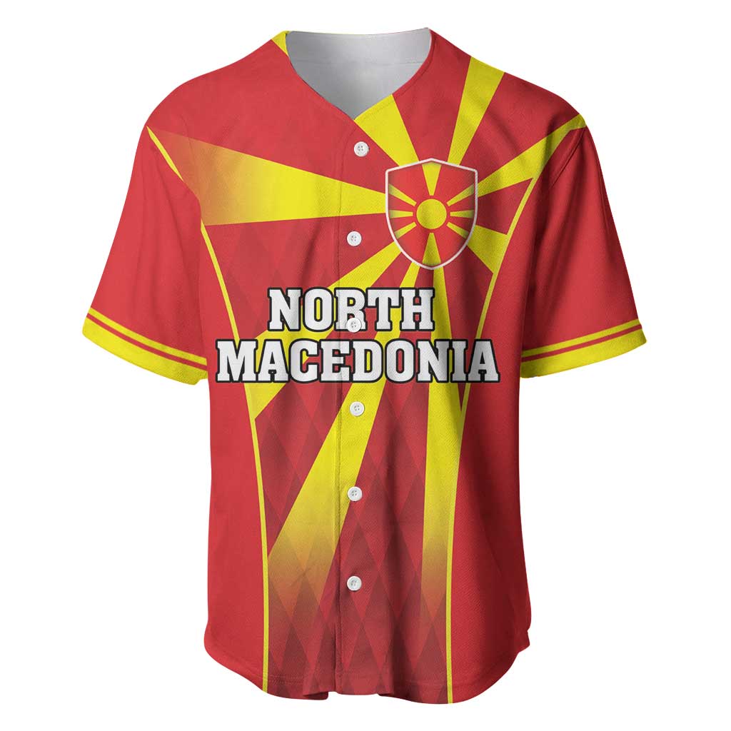 Custom North Macedonia Football Baseball Jersey Come On Lavovi