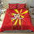 Custom North Macedonia Football Bedding Set Come On Lavovi