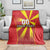 Custom North Macedonia Football Blanket Come On Lavovi