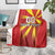 Custom North Macedonia Football Blanket Come On Lavovi