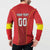 Custom North Macedonia Football Button Sweatshirt Come On Lavovi