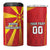 Custom North Macedonia Football 4 in 1 Can Cooler Tumbler Come On Lavovi