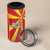 Custom North Macedonia Football 4 in 1 Can Cooler Tumbler Come On Lavovi