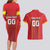 Custom North Macedonia Football Couples Matching Long Sleeve Bodycon Dress and Hawaiian Shirt Come On Lavovi