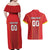 Custom North Macedonia Football Couples Matching Off Shoulder Maxi Dress and Hawaiian Shirt Come On Lavovi