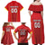 Custom North Macedonia Football Family Matching Off Shoulder Maxi Dress and Hawaiian Shirt Come On Lavovi