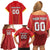 Custom North Macedonia Football Family Matching Off Shoulder Short Dress and Hawaiian Shirt Come On Lavovi