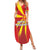 Custom North Macedonia Football Family Matching Summer Maxi Dress and Hawaiian Shirt Come On Lavovi