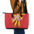 Custom North Macedonia Football Leather Tote Bag Come On Lavovi