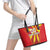 Custom North Macedonia Football Leather Tote Bag Come On Lavovi