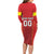 Custom North Macedonia Football Long Sleeve Bodycon Dress Come On Lavovi