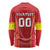 Custom North Macedonia Football Long Sleeve Shirt Come On Lavovi