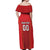 Custom North Macedonia Football Off Shoulder Maxi Dress Come On Lavovi