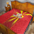 Custom North Macedonia Football Quilt Come On Lavovi