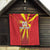 Custom North Macedonia Football Quilt Come On Lavovi