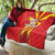 Custom North Macedonia Football Quilt Come On Lavovi