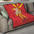 Custom North Macedonia Football Quilt Come On Lavovi