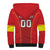 Custom North Macedonia Football Sherpa Hoodie Come On Lavovi