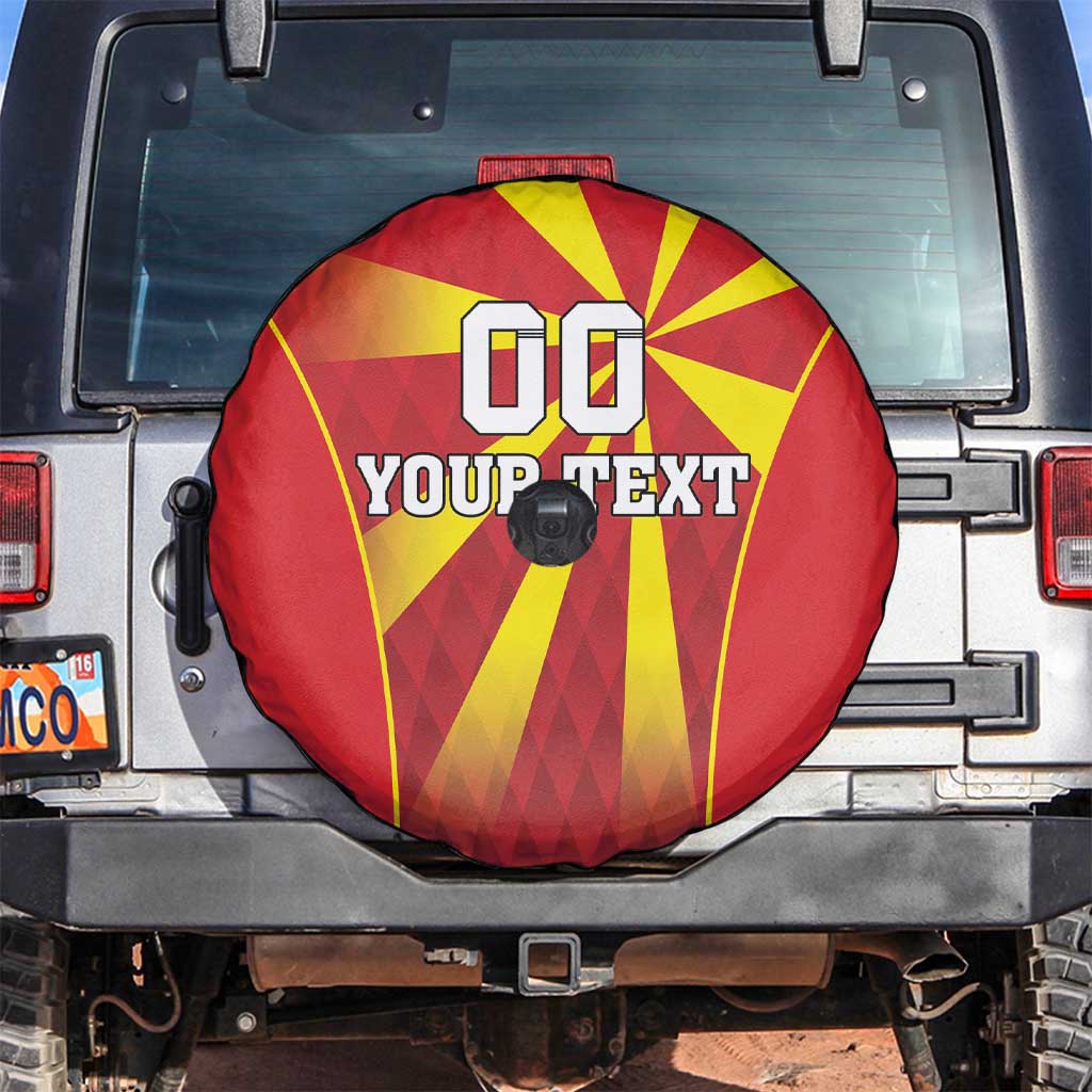 Custom North Macedonia Football Spare Tire Cover Come On Lavovi