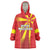 Custom North Macedonia Football Wearable Blanket Hoodie Come On Lavovi