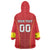 Custom North Macedonia Football Wearable Blanket Hoodie Come On Lavovi