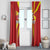 Custom North Macedonia Football Window Curtain Come On Lavovi