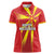 Custom North Macedonia Football Women Polo Shirt Come On Lavovi