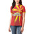 Custom North Macedonia Football Women Polo Shirt Come On Lavovi