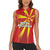 Custom North Macedonia Football Women Sleeveless Polo Shirt Come On Lavovi