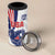 Custom United States Ice Hockey 4 in 1 Can Cooler Tumbler USA Go Champions