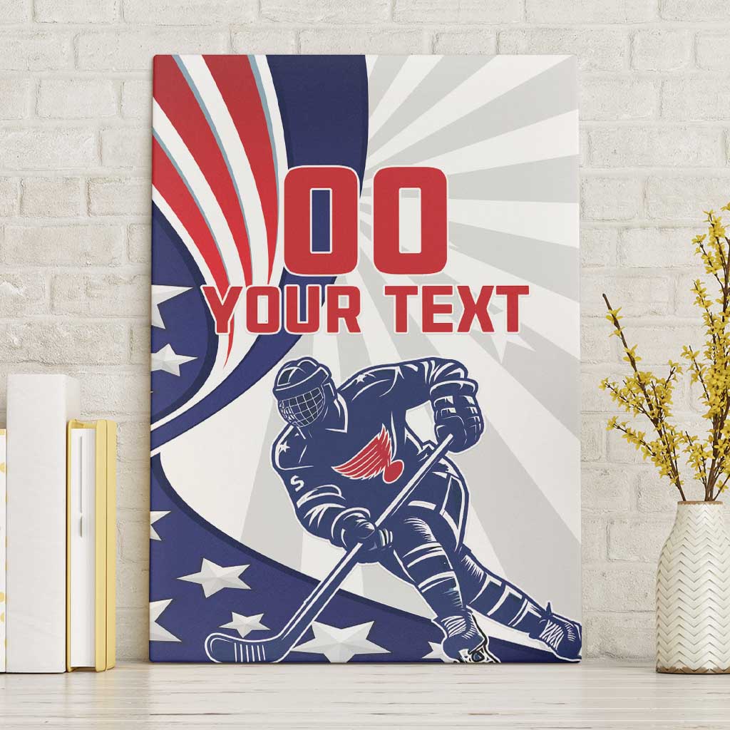 Custom United States Ice Hockey Canvas Wall Art USA Go Champions