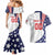 Custom United States Ice Hockey Couples Matching Mermaid Dress and Hawaiian Shirt USA Go Champions