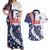 Custom United States Ice Hockey Couples Matching Off Shoulder Maxi Dress and Hawaiian Shirt USA Go Champions