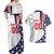 Custom United States Ice Hockey Couples Matching Off Shoulder Maxi Dress and Hawaiian Shirt USA Go Champions