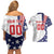 Custom United States Ice Hockey Couples Matching Off Shoulder Short Dress and Hawaiian Shirt USA Go Champions