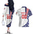 Custom United States Ice Hockey Couples Matching Off The Shoulder Long Sleeve Dress and Hawaiian Shirt USA Go Champions