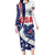 Custom United States Ice Hockey Family Matching Long Sleeve Bodycon Dress and Hawaiian Shirt USA Go Champions