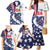 Custom United States Ice Hockey Family Matching Mermaid Dress and Hawaiian Shirt USA Go Champions