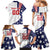 Custom United States Ice Hockey Family Matching Mermaid Dress and Hawaiian Shirt USA Go Champions