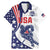 Custom United States Ice Hockey Family Matching Mermaid Dress and Hawaiian Shirt USA Go Champions