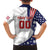 Custom United States Ice Hockey Family Matching Off The Shoulder Long Sleeve Dress and Hawaiian Shirt USA Go Champions