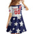 Custom United States Ice Hockey Family Matching Off Shoulder Maxi Dress and Hawaiian Shirt USA Go Champions