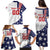 Custom United States Ice Hockey Family Matching Puletasi and Hawaiian Shirt USA Go Champions