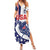 Custom United States Ice Hockey Family Matching Summer Maxi Dress and Hawaiian Shirt USA Go Champions