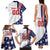 Custom United States Ice Hockey Family Matching Tank Maxi Dress and Hawaiian Shirt USA Go Champions