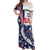 Custom United States Ice Hockey Off Shoulder Maxi Dress USA Go Champions