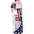 Custom United States Ice Hockey Off Shoulder Maxi Dress USA Go Champions