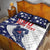 Custom United States Ice Hockey Quilt Bed Set USA Go Champions