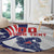 Custom United States Ice Hockey Round Carpet USA Go Champions