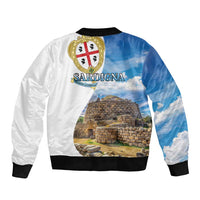 Sardinia Italy Bomber Jacket Santu Antine With Map